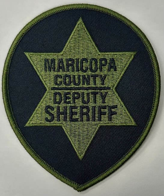 MARICOPA COUNTY SHERIFF'S OFFICE (MCSO) SUBDUED DEPUTY SHOULDER PATCH - SEW ON.